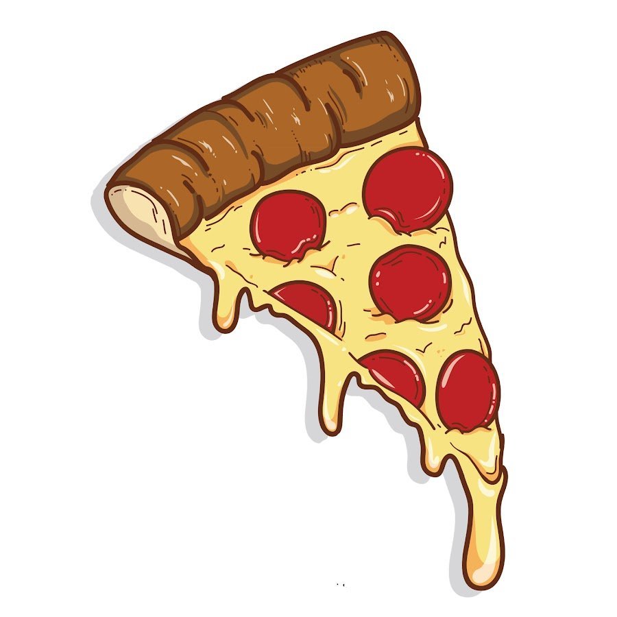 Нарисовать кусочек пиццы