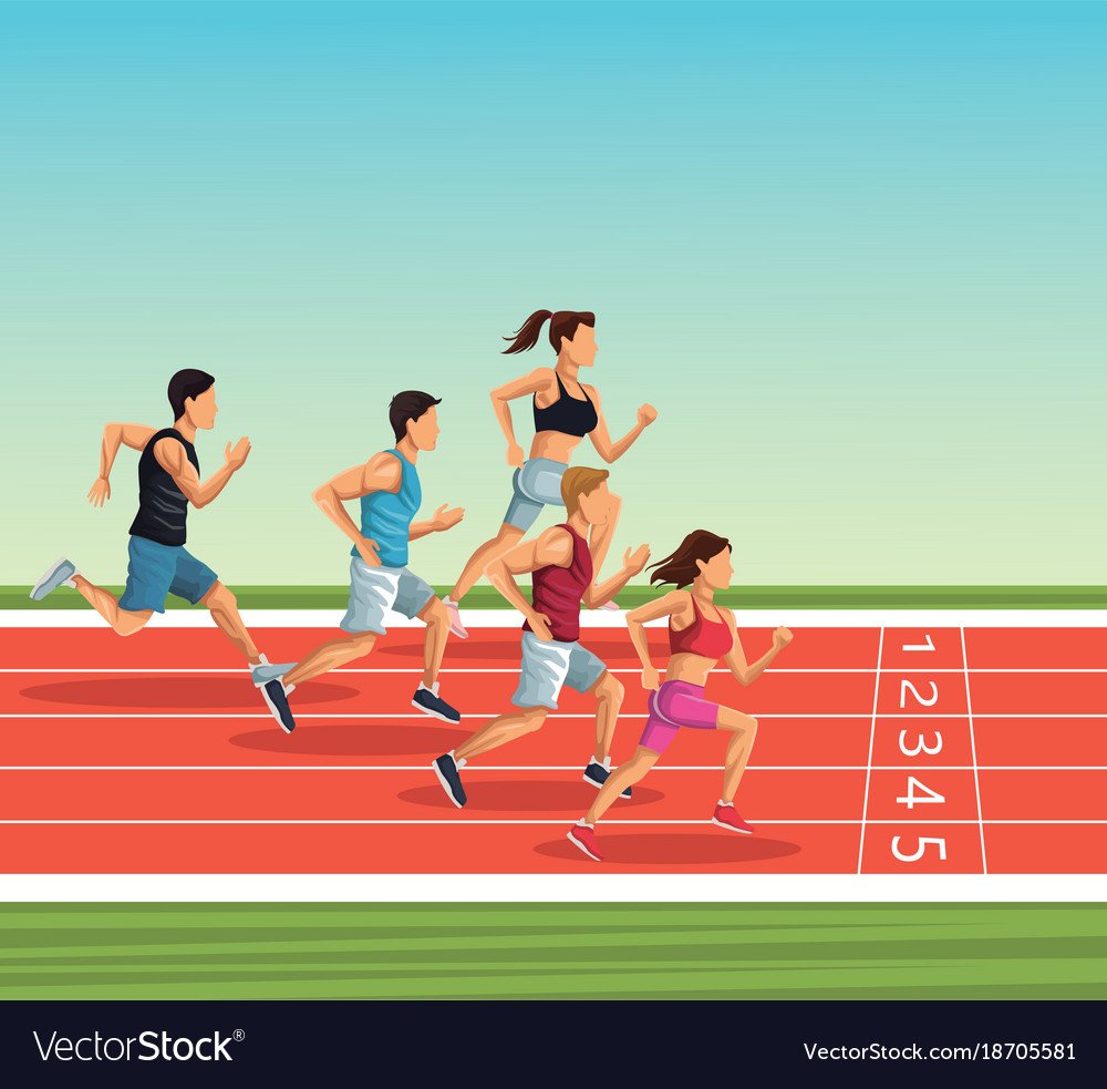 Легкая атлетика дети вектор