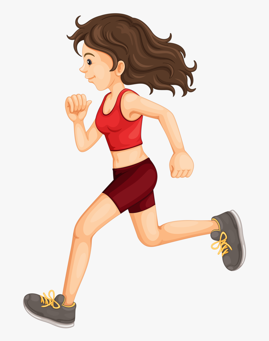 Спортивная девочка мультяшная