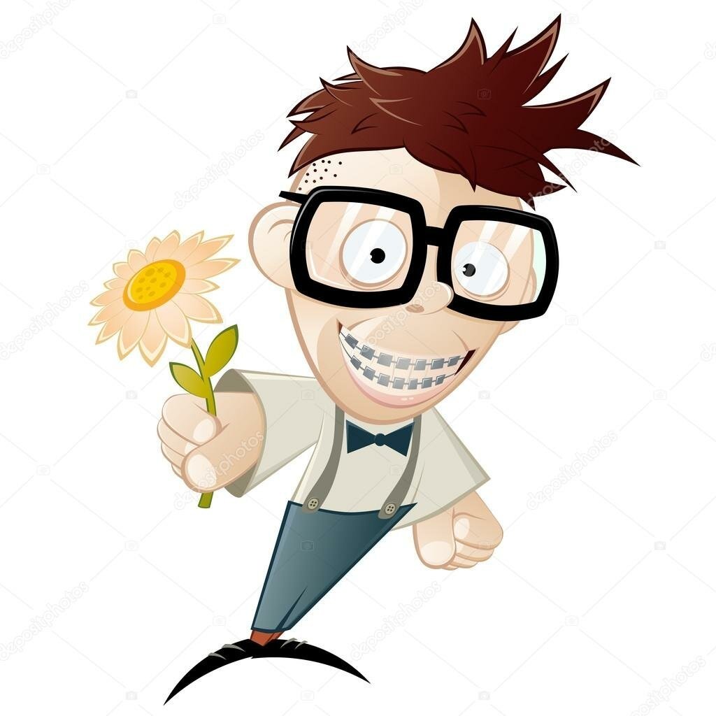 Мальчик ботаник в очках