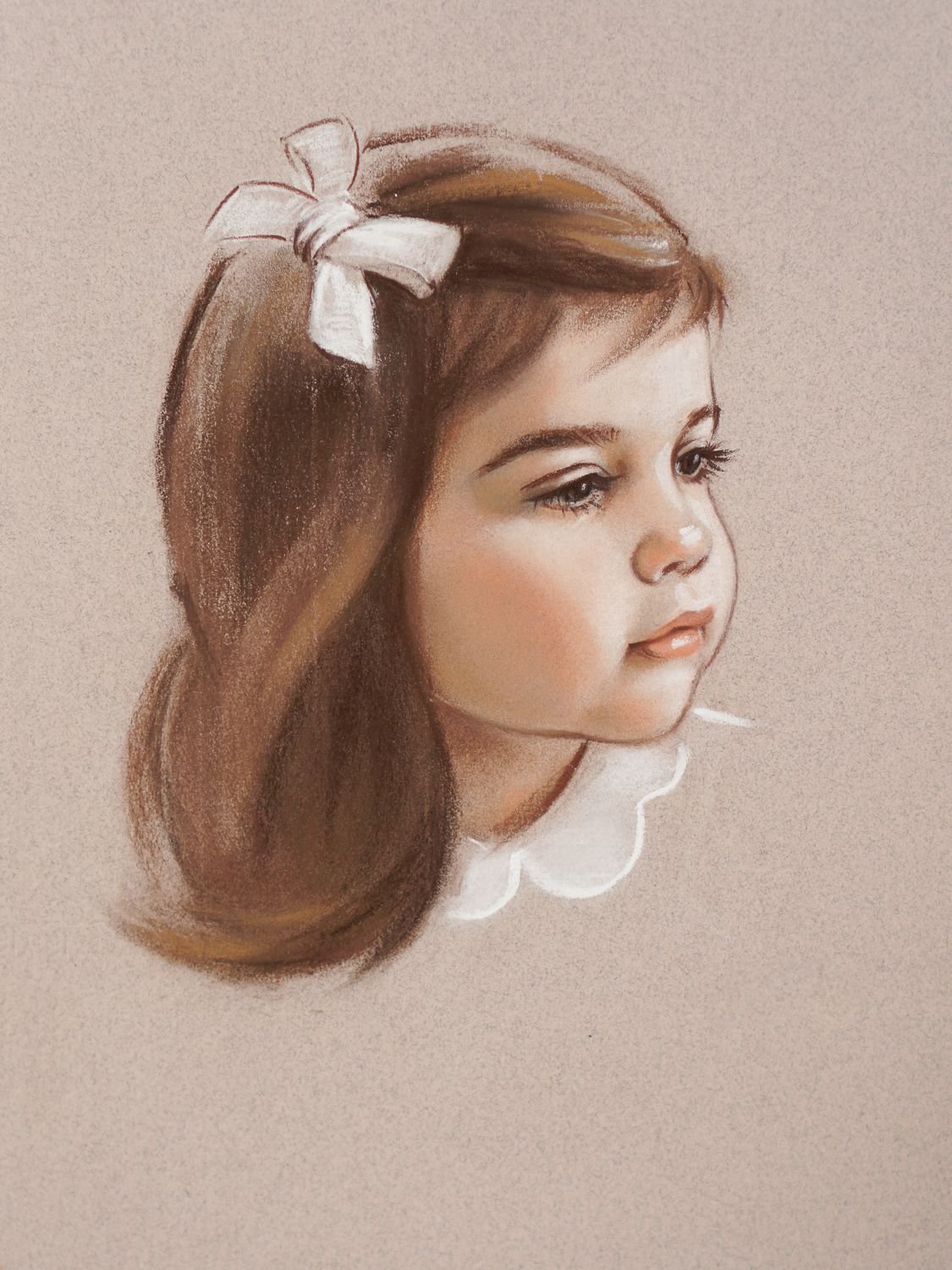 Акварельные карандаши портрет ребенка