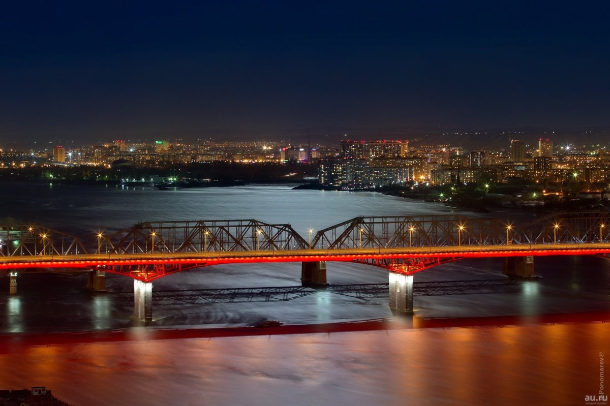 Ночной Красноярск