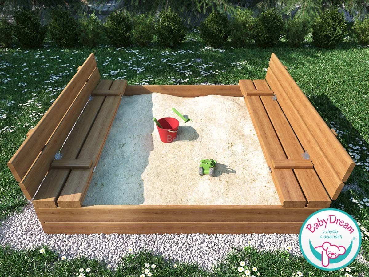 Детская песочница с крышкой