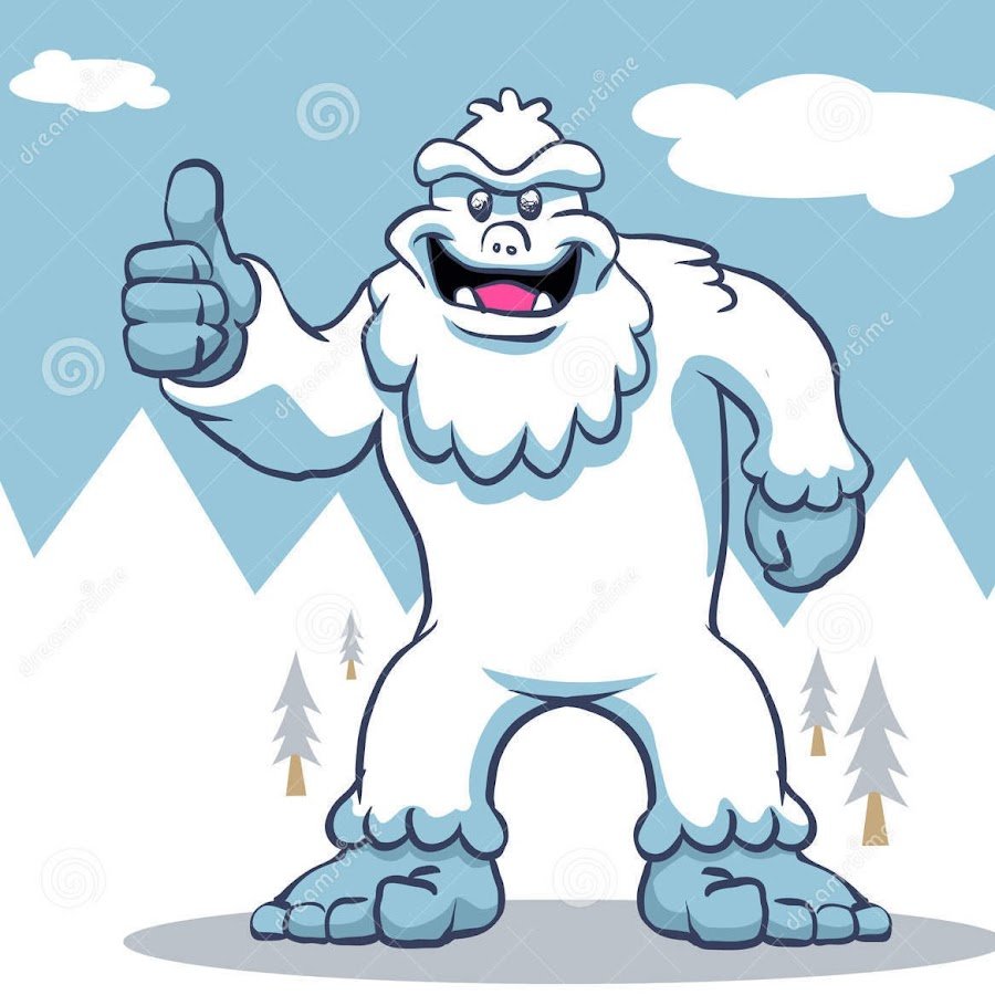 Снежный человек мультяшный