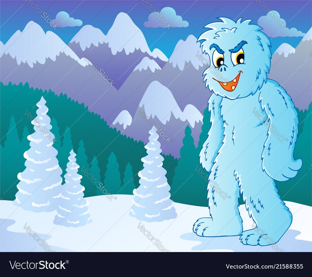 Снежный человек мультяшный