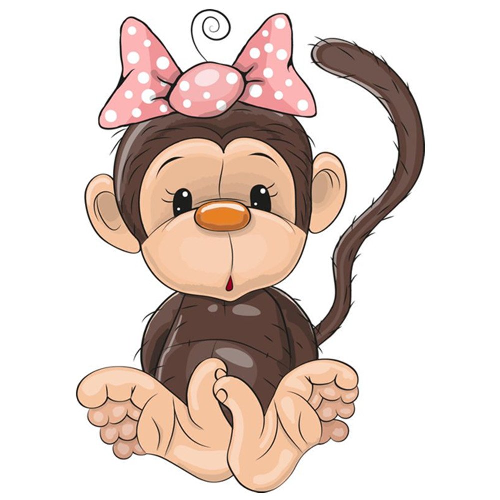 Обезьяна мультяшная