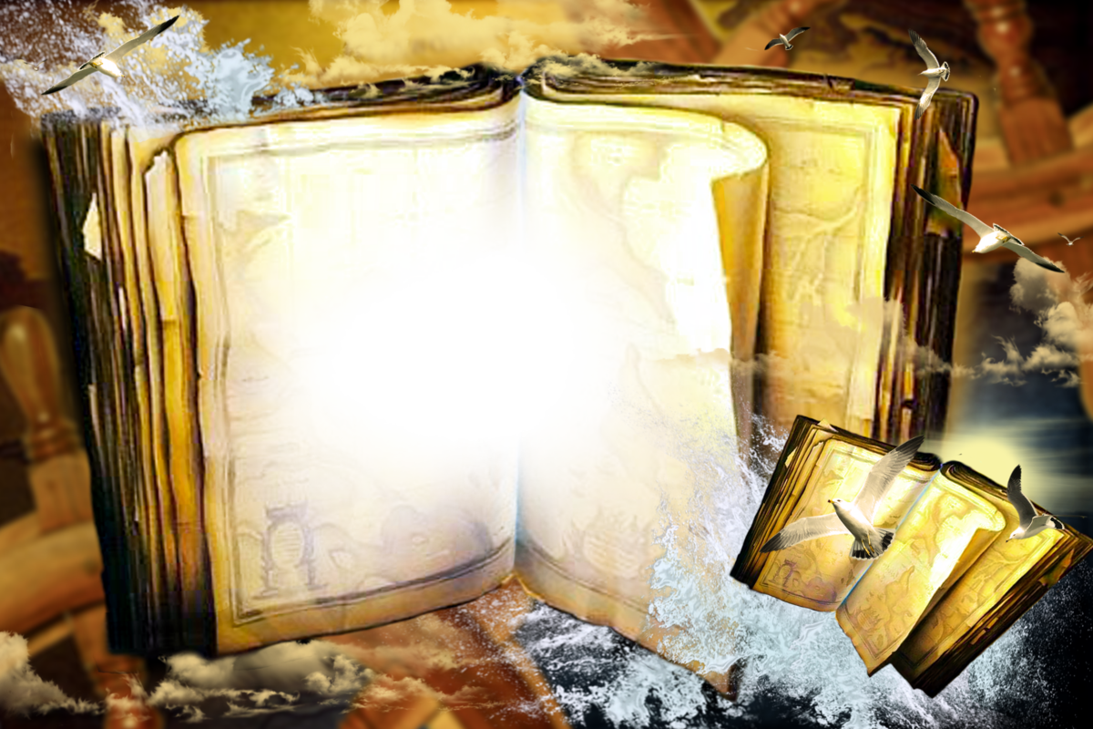 Изображение раскрытой книги