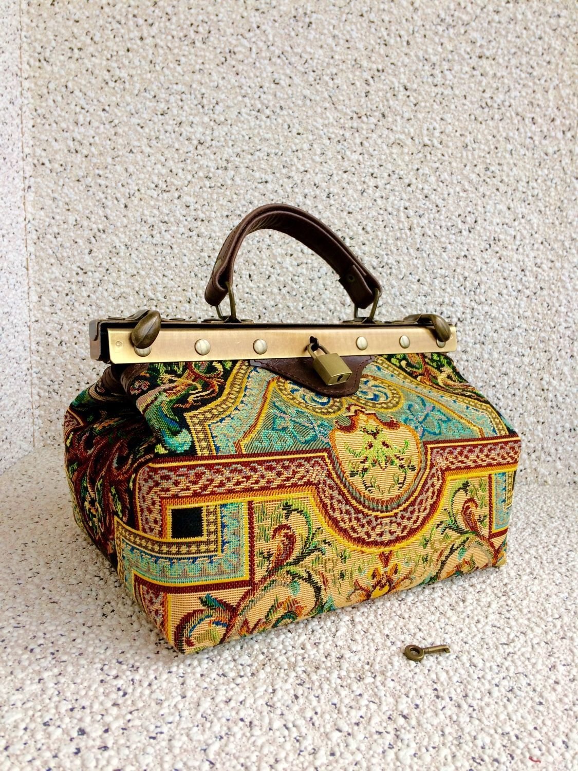 Roberto Miranghi саквояж гобеленовый