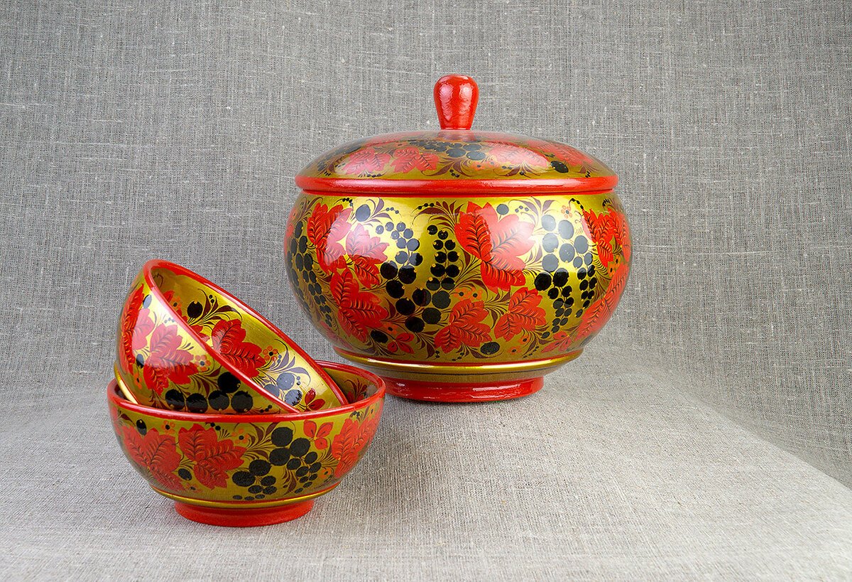 Хохлома картинки красивые посуда