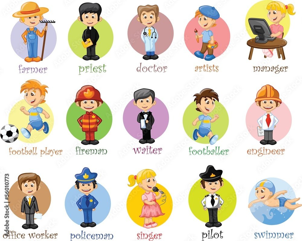Профессии на английском картинки