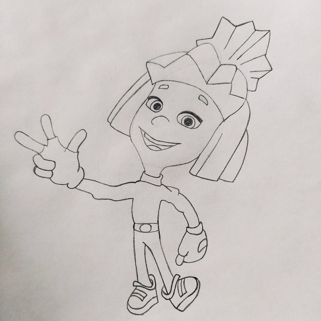 Раскраска Фиксики шпуля