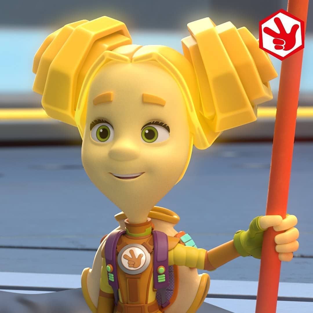 Фиксики Симка на белом фоне