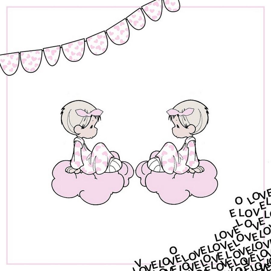 Рисунок близняшек с шариками