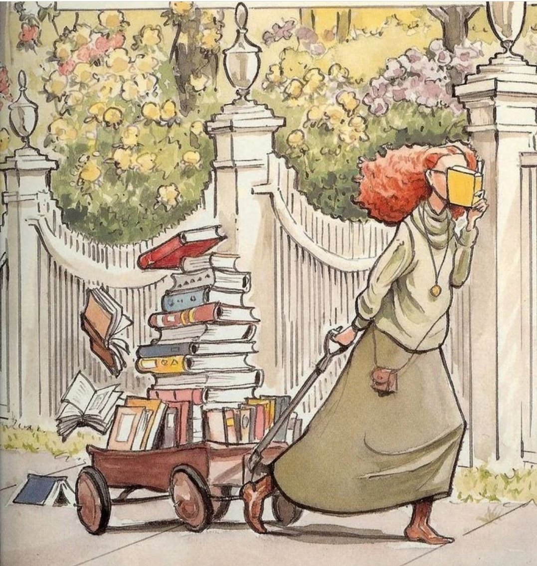 Читатель карикатура