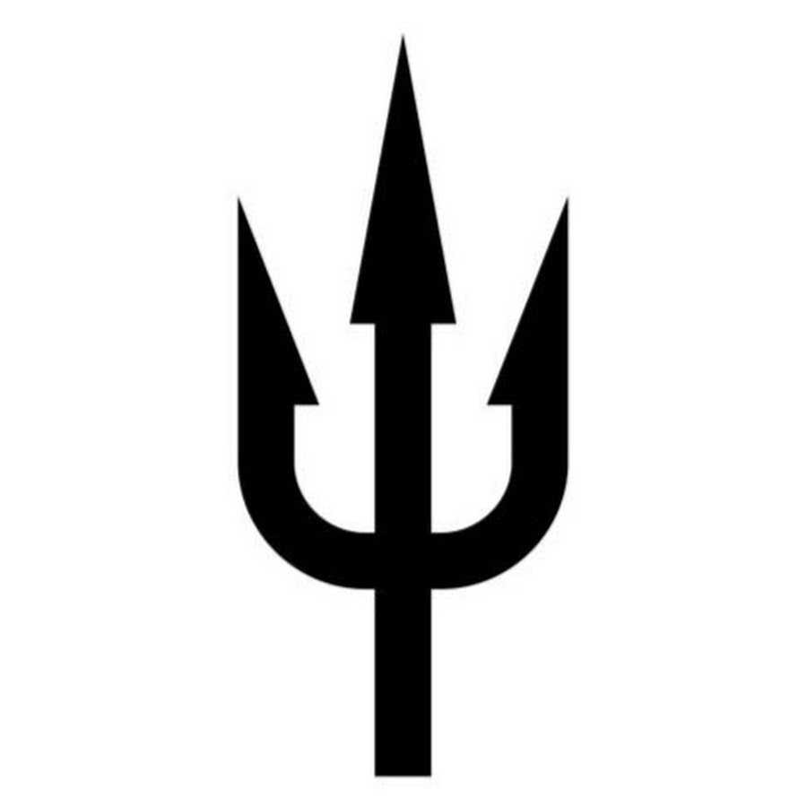 Трезубец силуэт