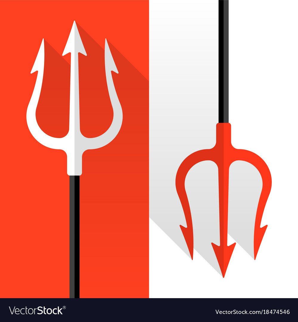 Черт с трезубцем