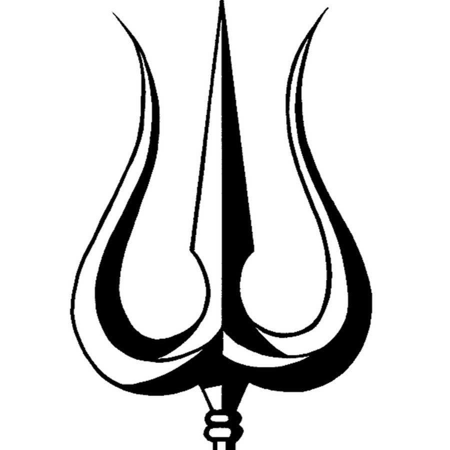 Трезубец Тришула Шивы тату