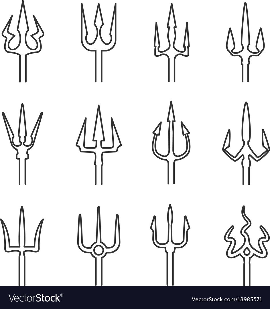 Трезубец вектор