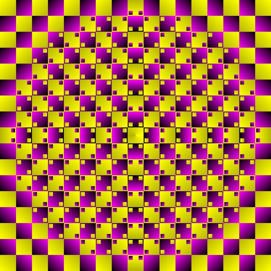 Оптическая иллюзия с точками