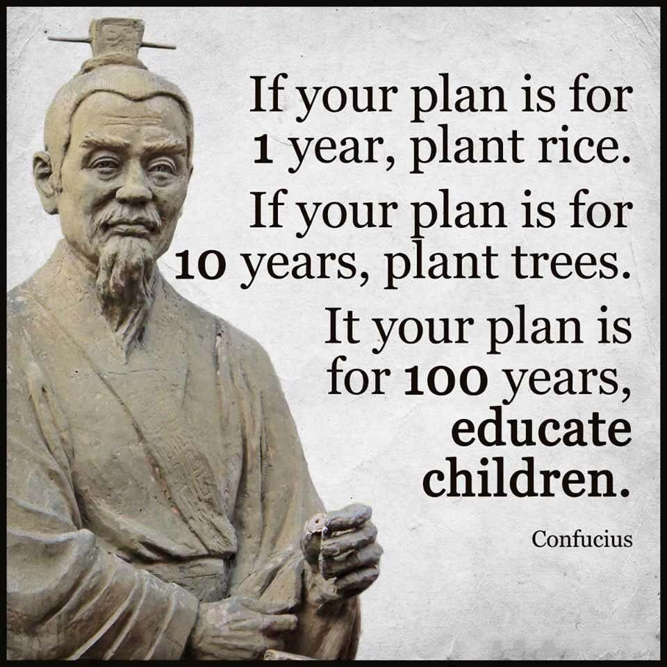 Конфуций если ваш план на год