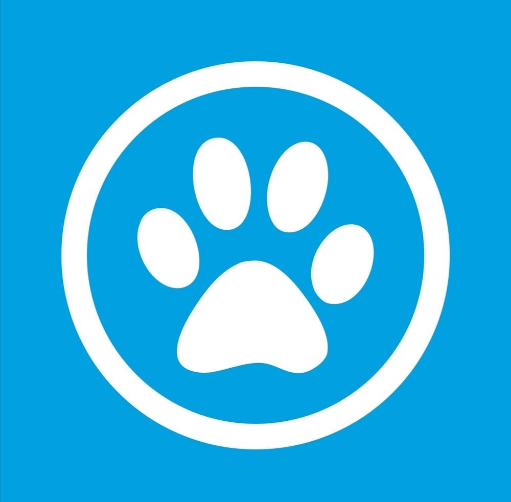 Отпечаток лапки в круге