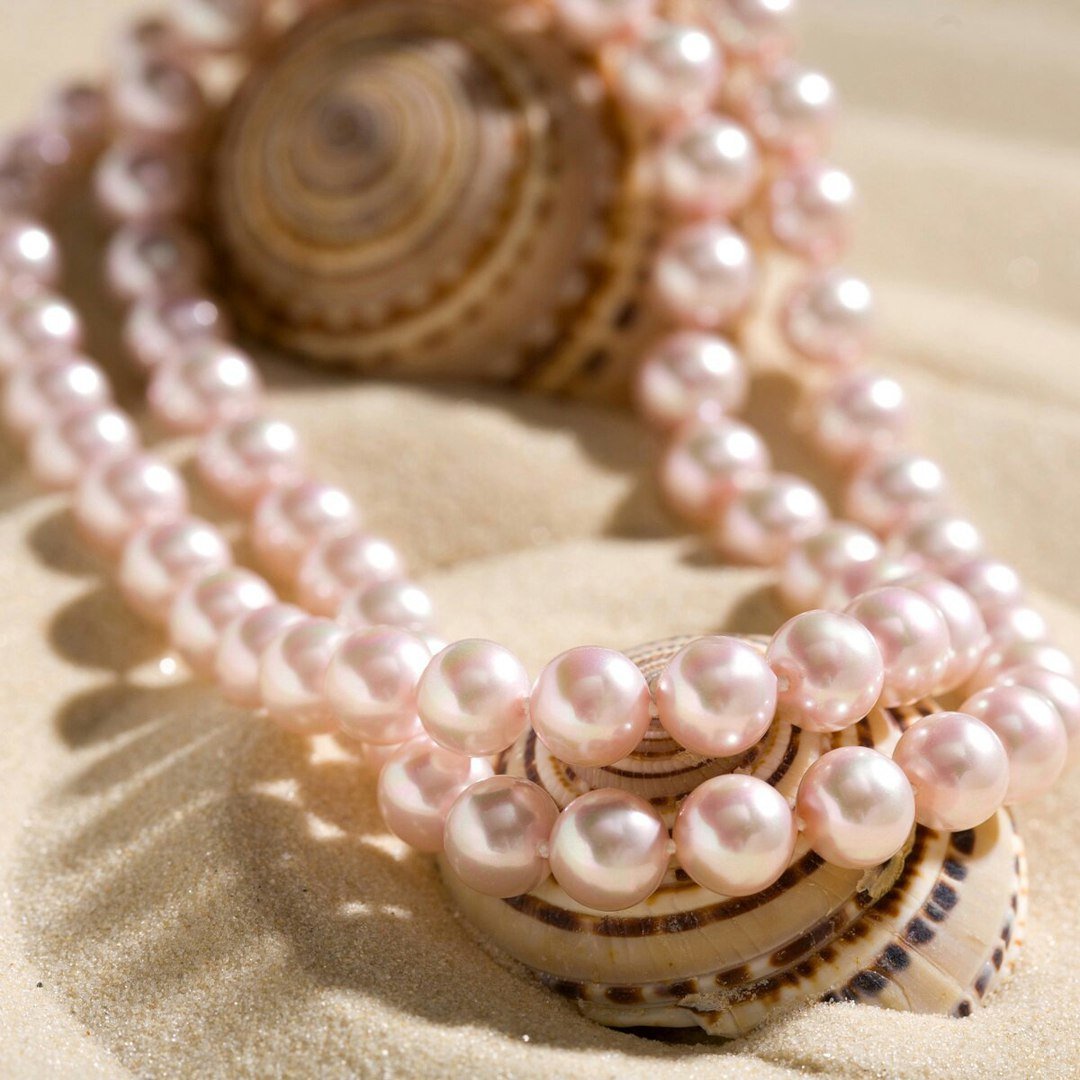 Нежно розовый жемчуг