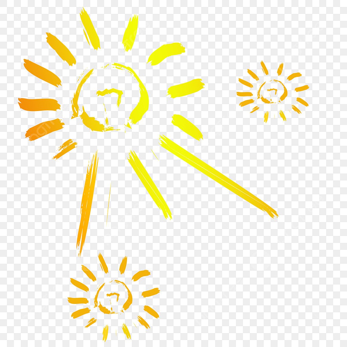 Лучики для солнышка желтые