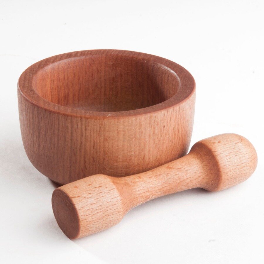 Ступка с пестиком деревянная