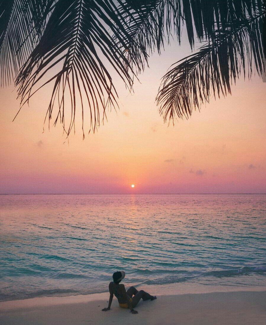 Рассвет на Мальдивах