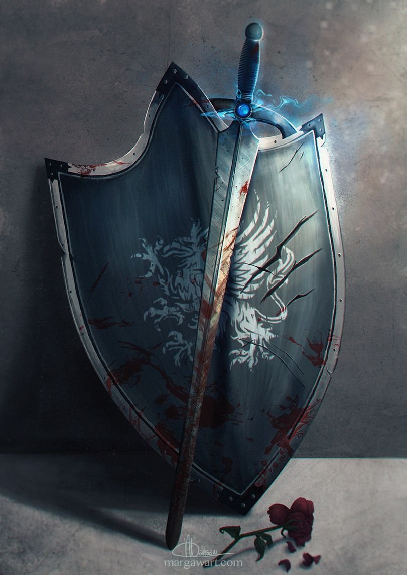 Dragon age Grey Warden Art щит