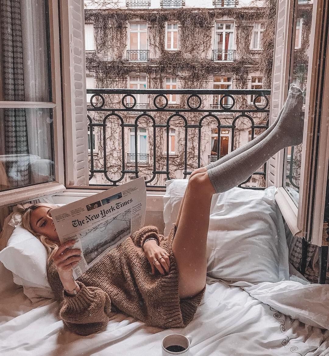 Фотосессия с газетой