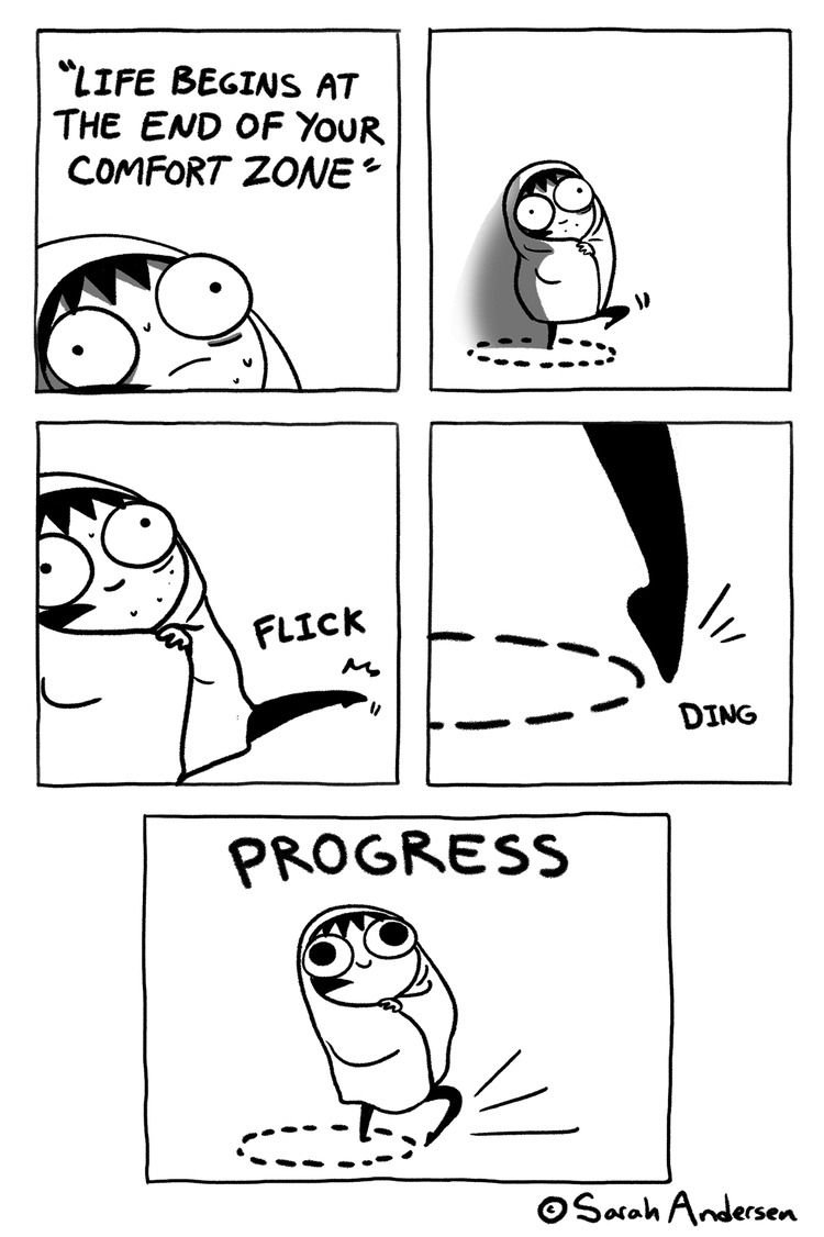 Выход из зоны комфорта рисунок