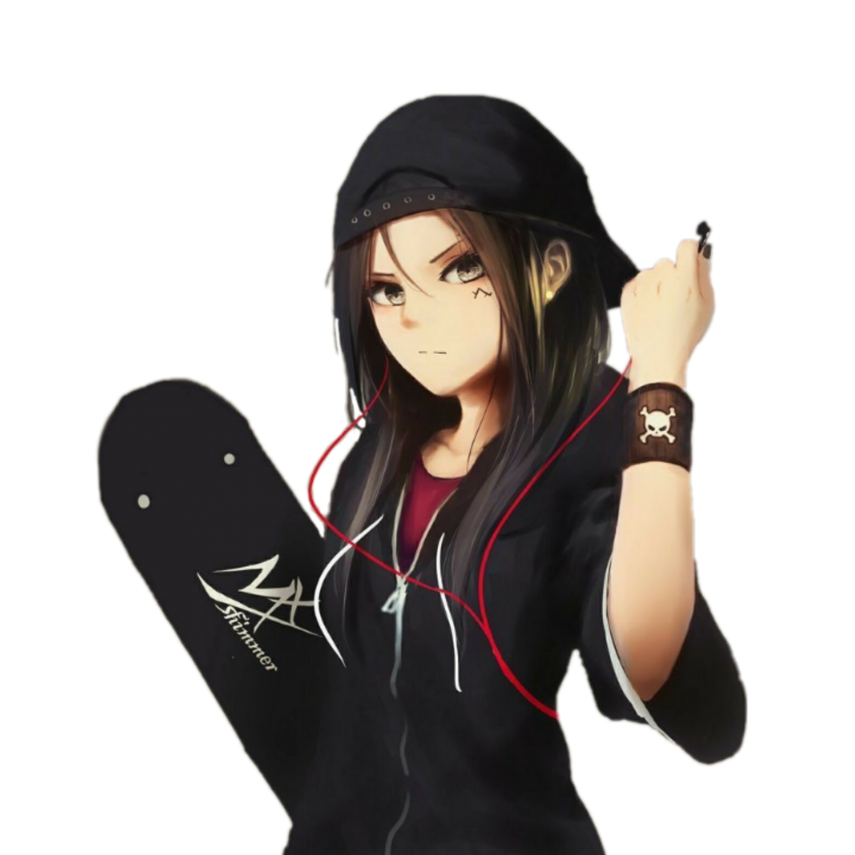 Аниме девушки с пирсингом