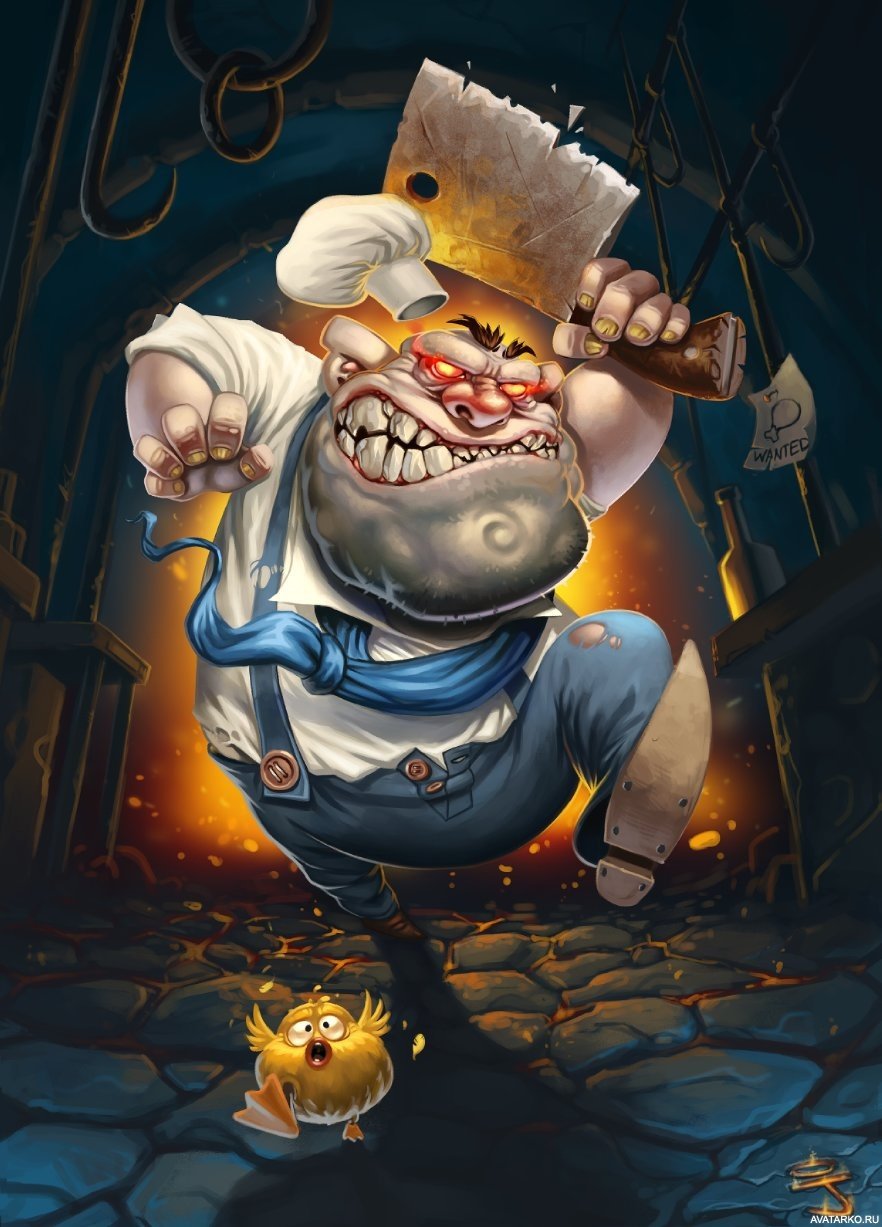 Череп в поварском колпаке