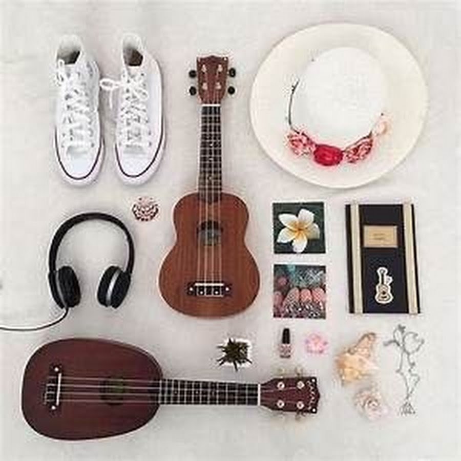 Эстетичный коллаж укулеле