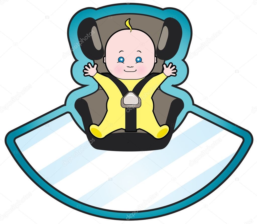 Детское автокресло рисунок