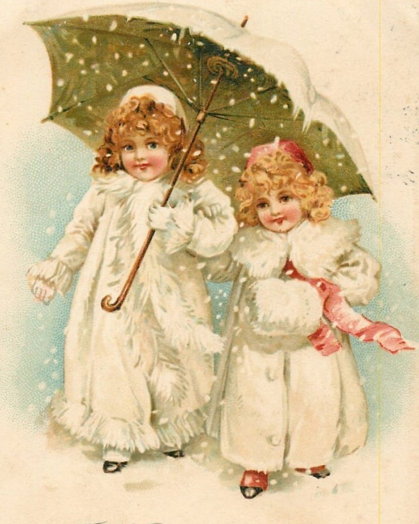 Винтажные открытки с новым годом