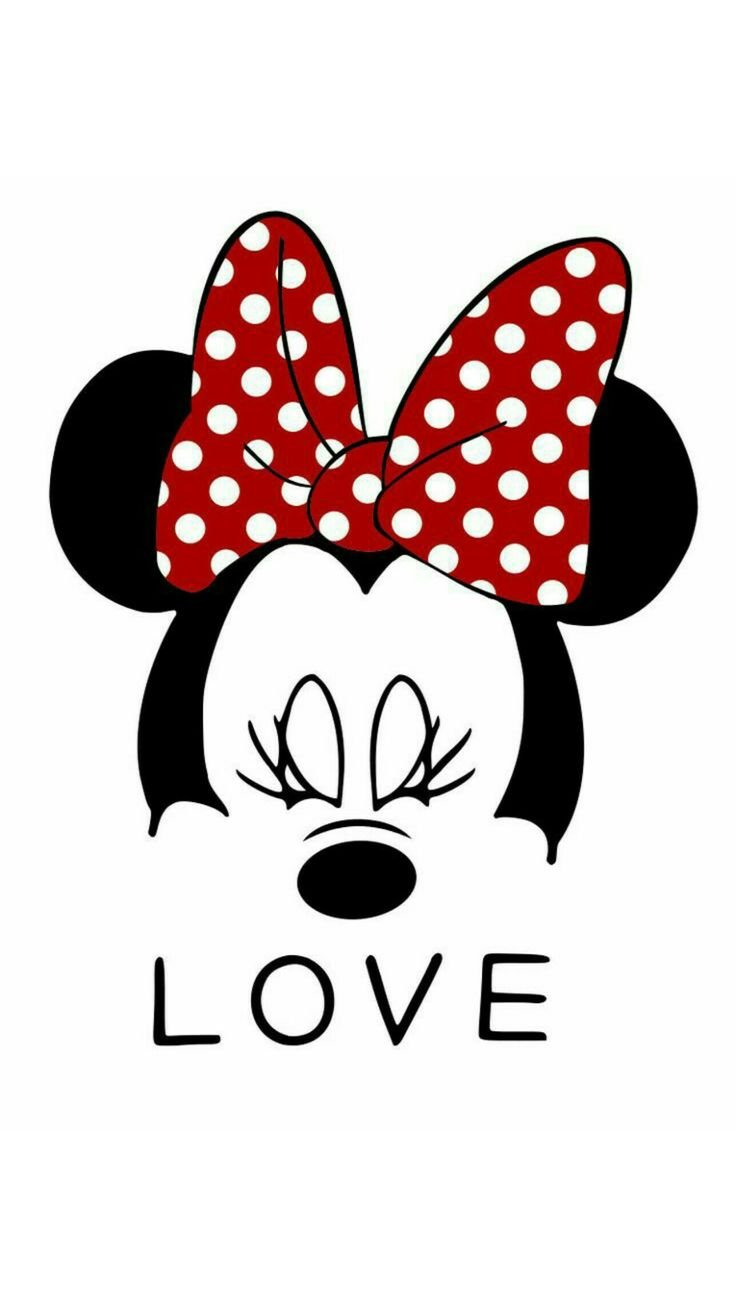 Минни Маус с закрытыми глазами