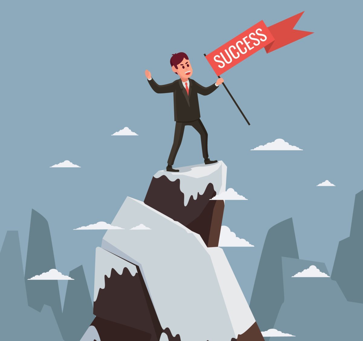 Человек на вершине карьеры
