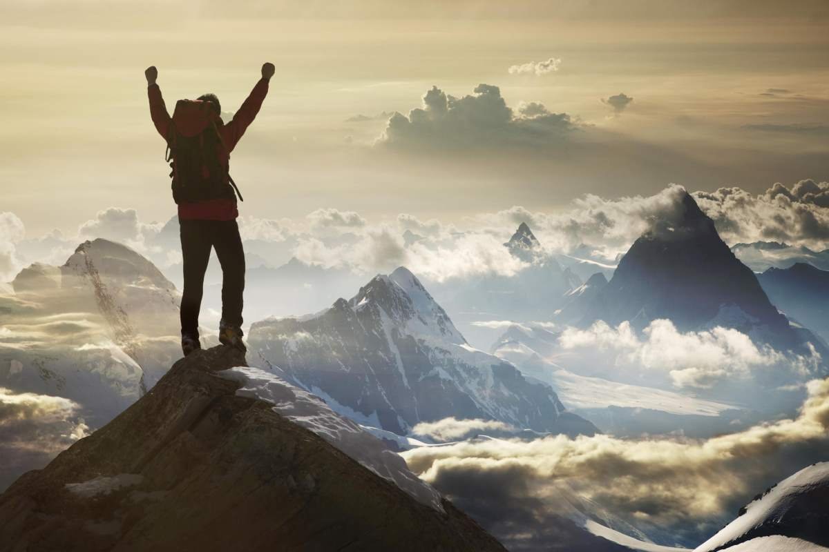 Человек в горах