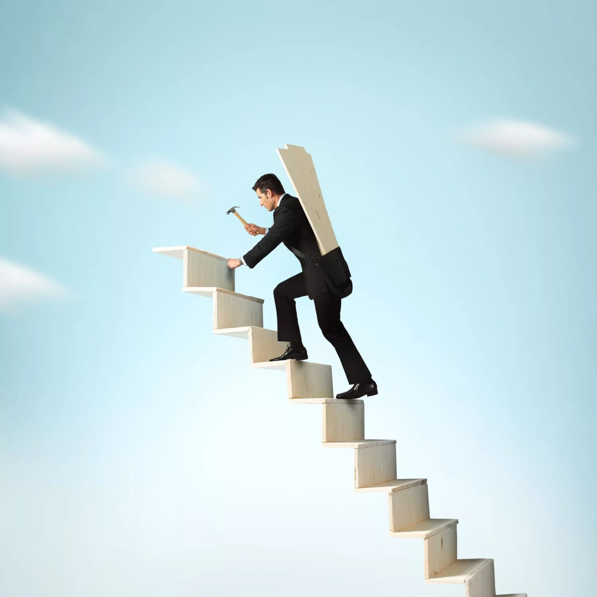 Карьерная лестница инфографика