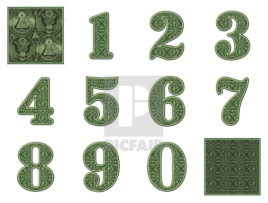 Цифры из денег