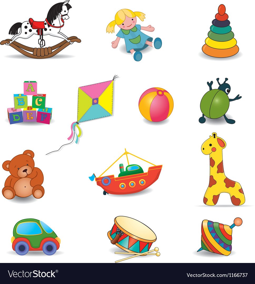 Нарисованные детские игрушки