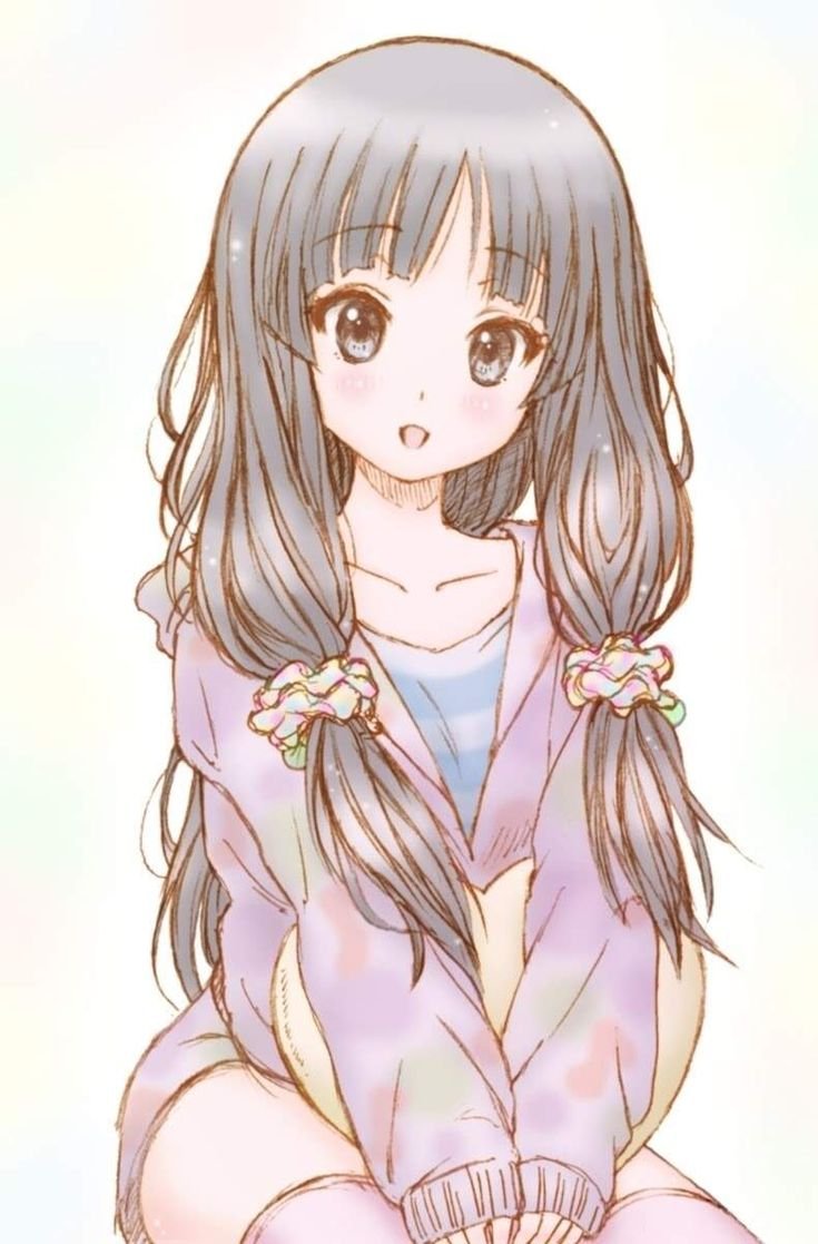 Милые аниме девочки