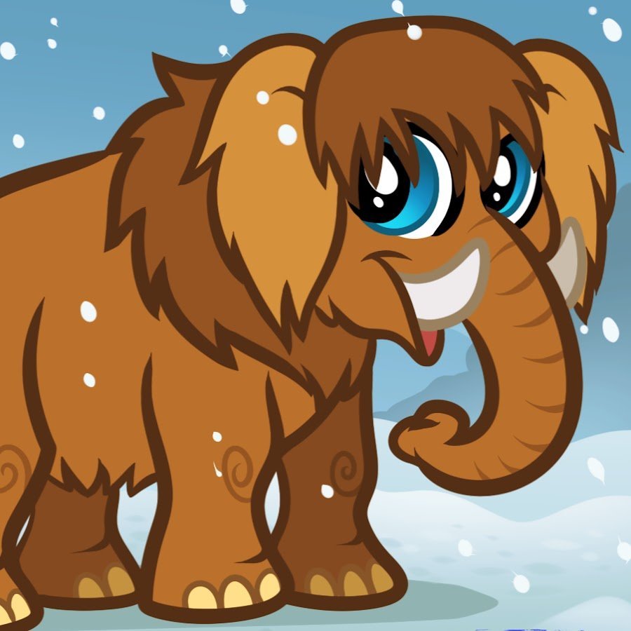 Рисунок мамонтенка из мультфильма