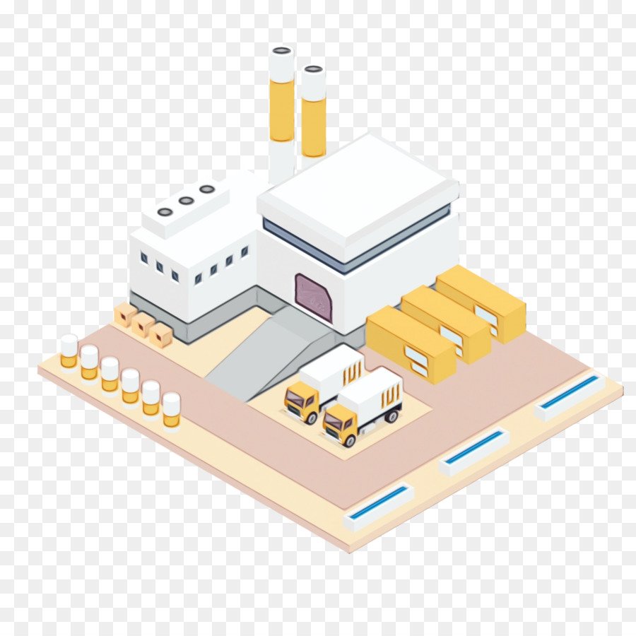 Завод вектор изометрия