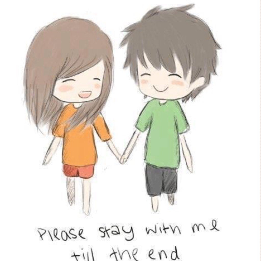 Влюбленная пара карандашом