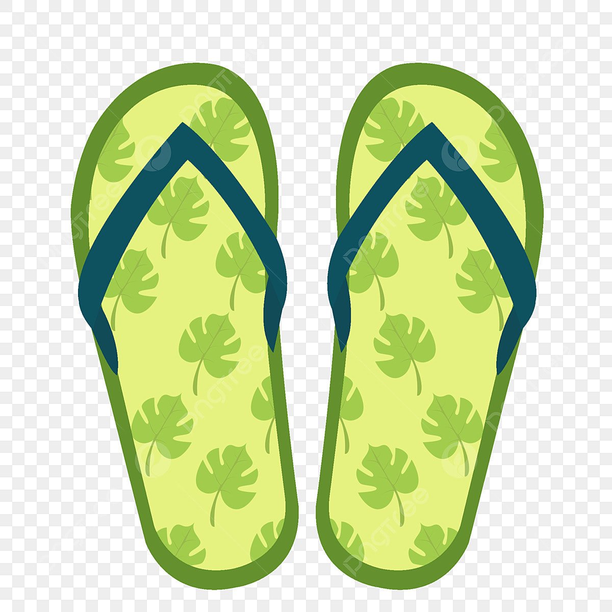 Пляжные тапочки вектор