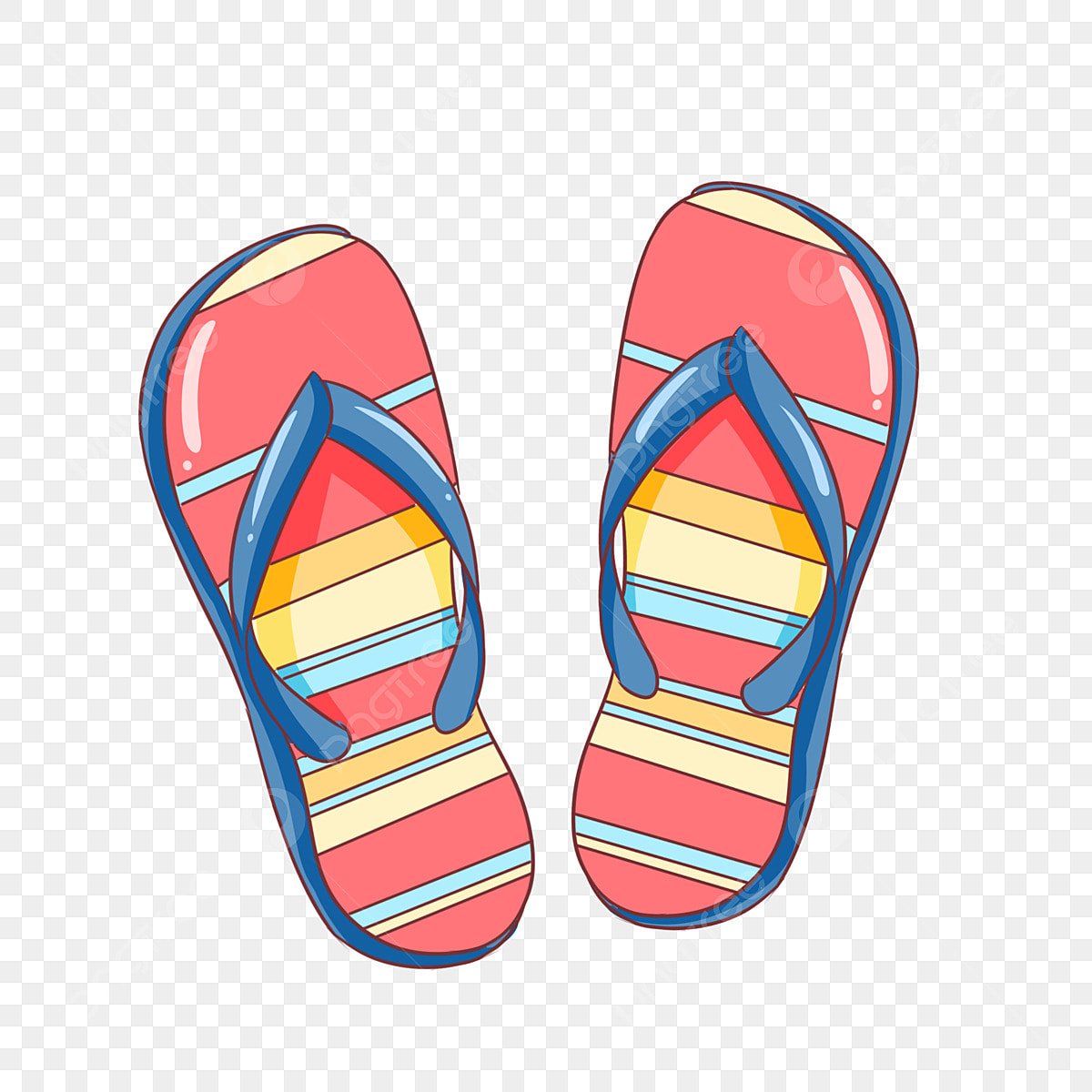 Hand drawn Beach Slippers