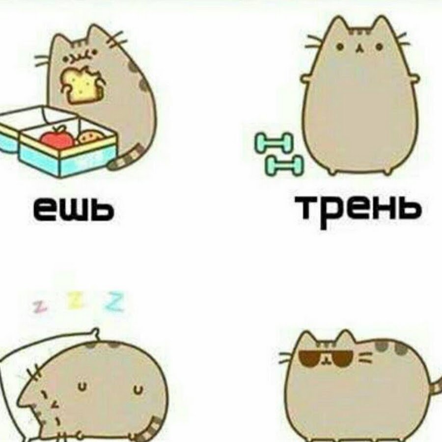 Ешь спи трень